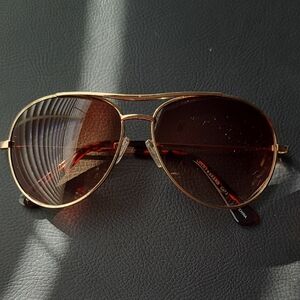 Lucky Brand Gold and Brown Sunglasses
